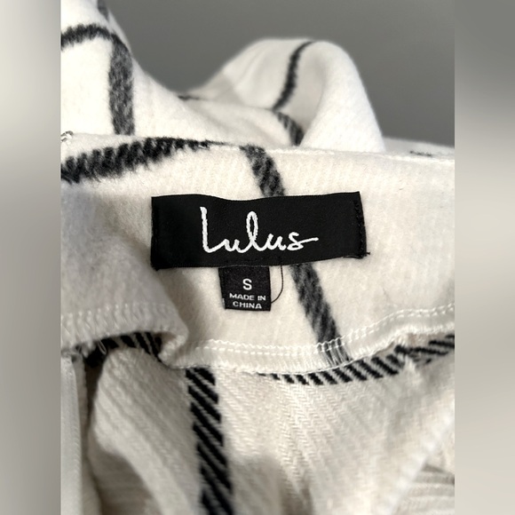 Lulus Mini Skirt White Checkered Plaid - Picture 2 of 4